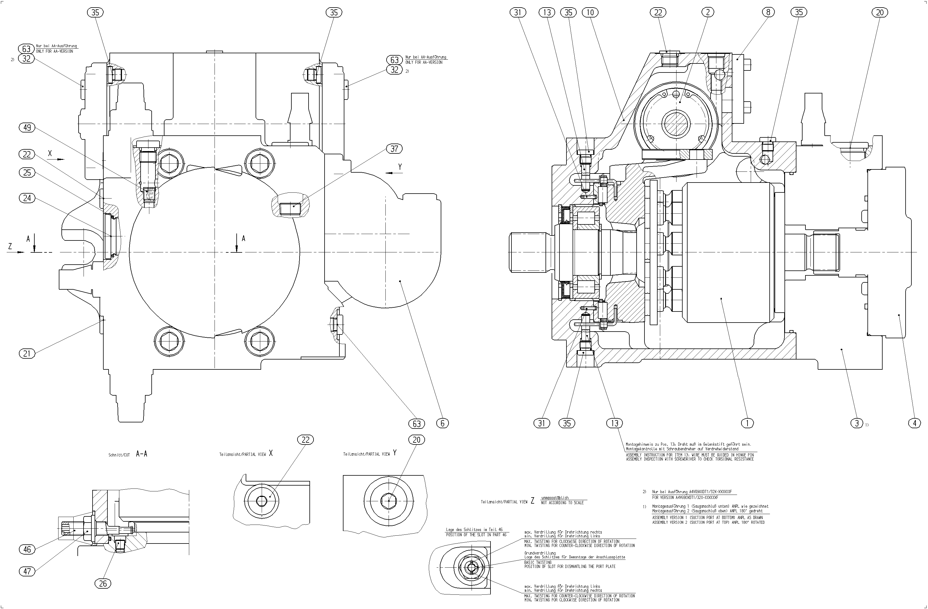 AA4VG90DGD1/32R-NZF52F021F-S — Drawing