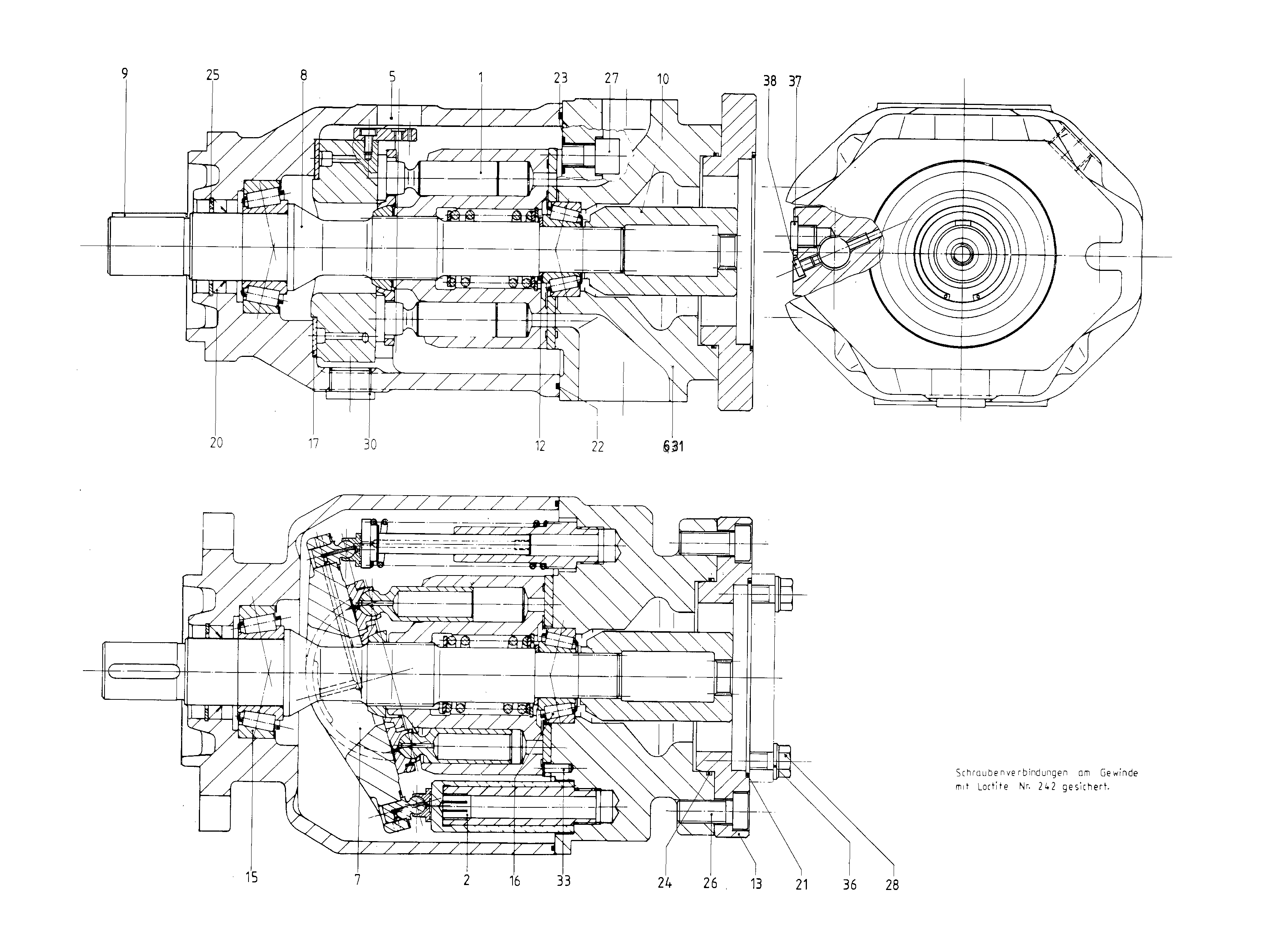 G A10VSO100 DFE /31R-VPA12K55 LR -SO341 — Drawing