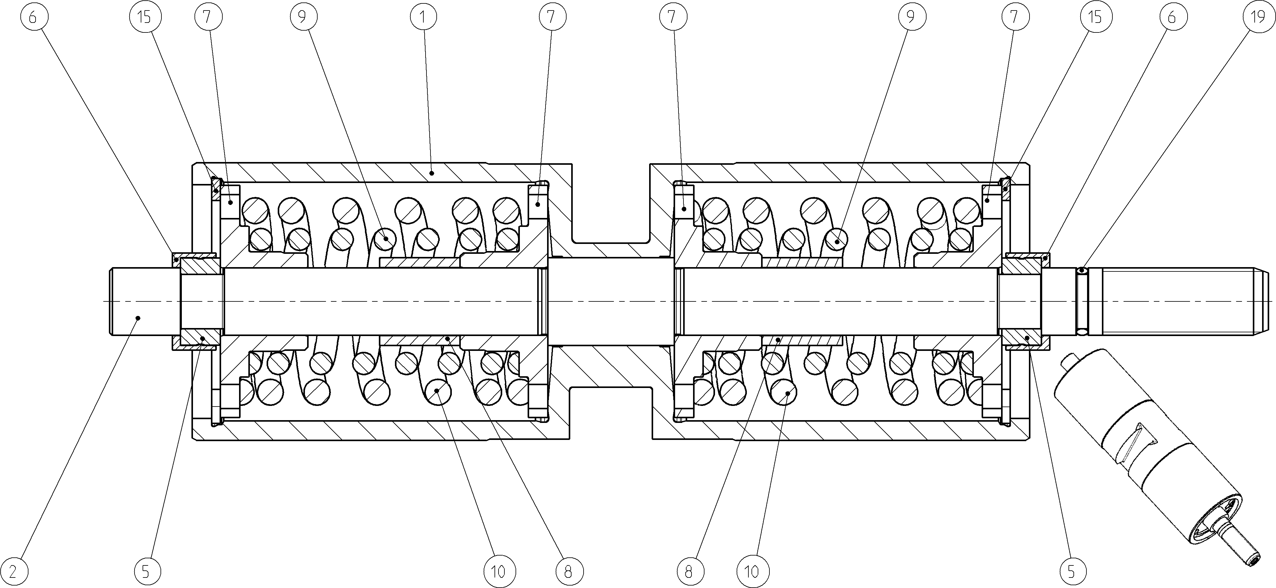 POSITIONING PISTON — Drawing