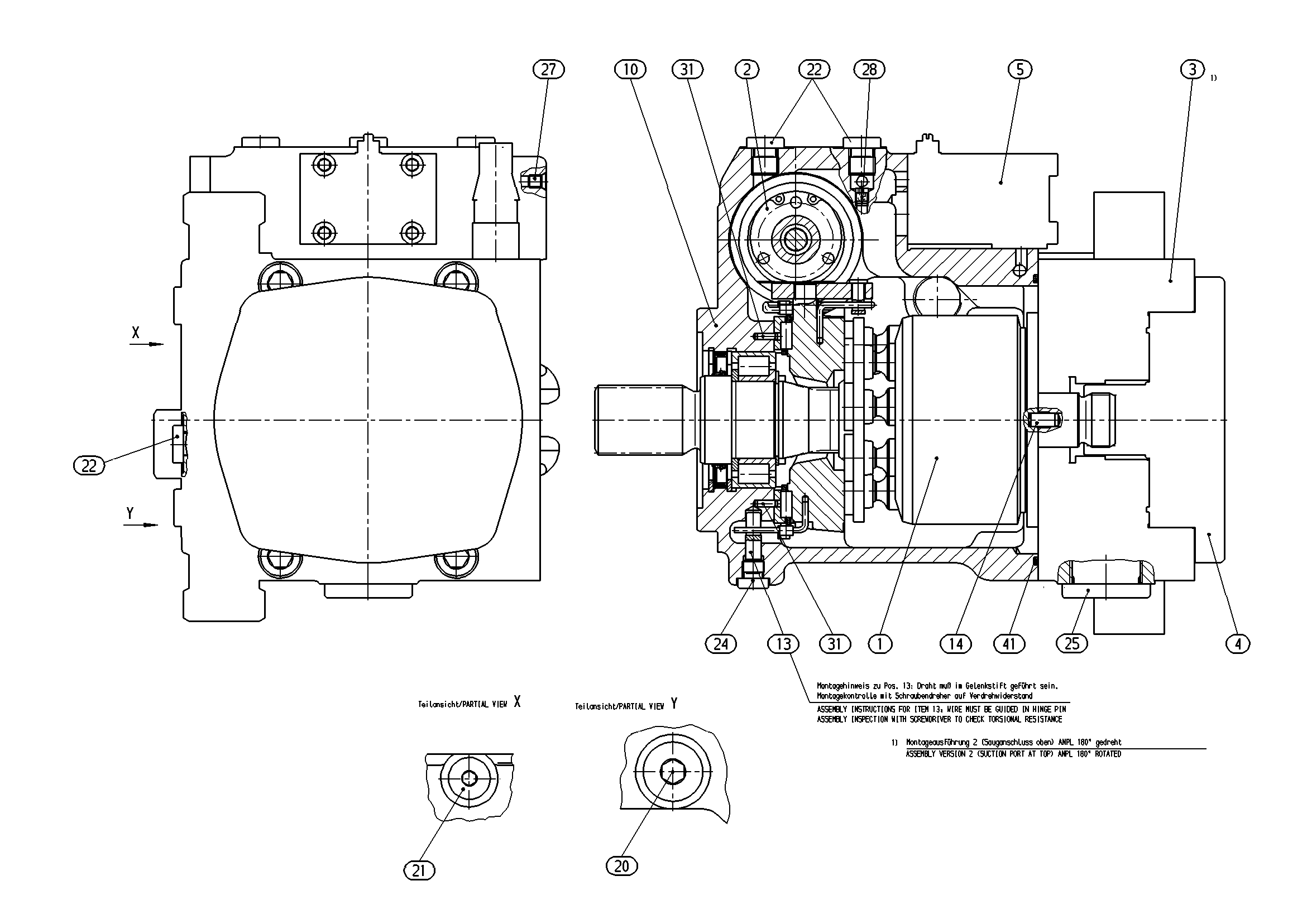 AXIAL-PISTON PUMP — Drawing