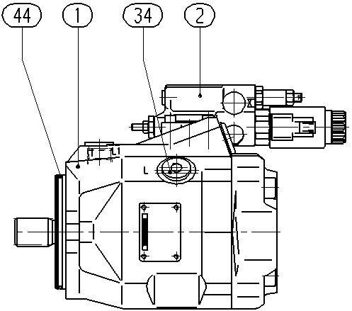 A A10V O 45ED 72/52R-VSC11N00P -S2994 — Drawing