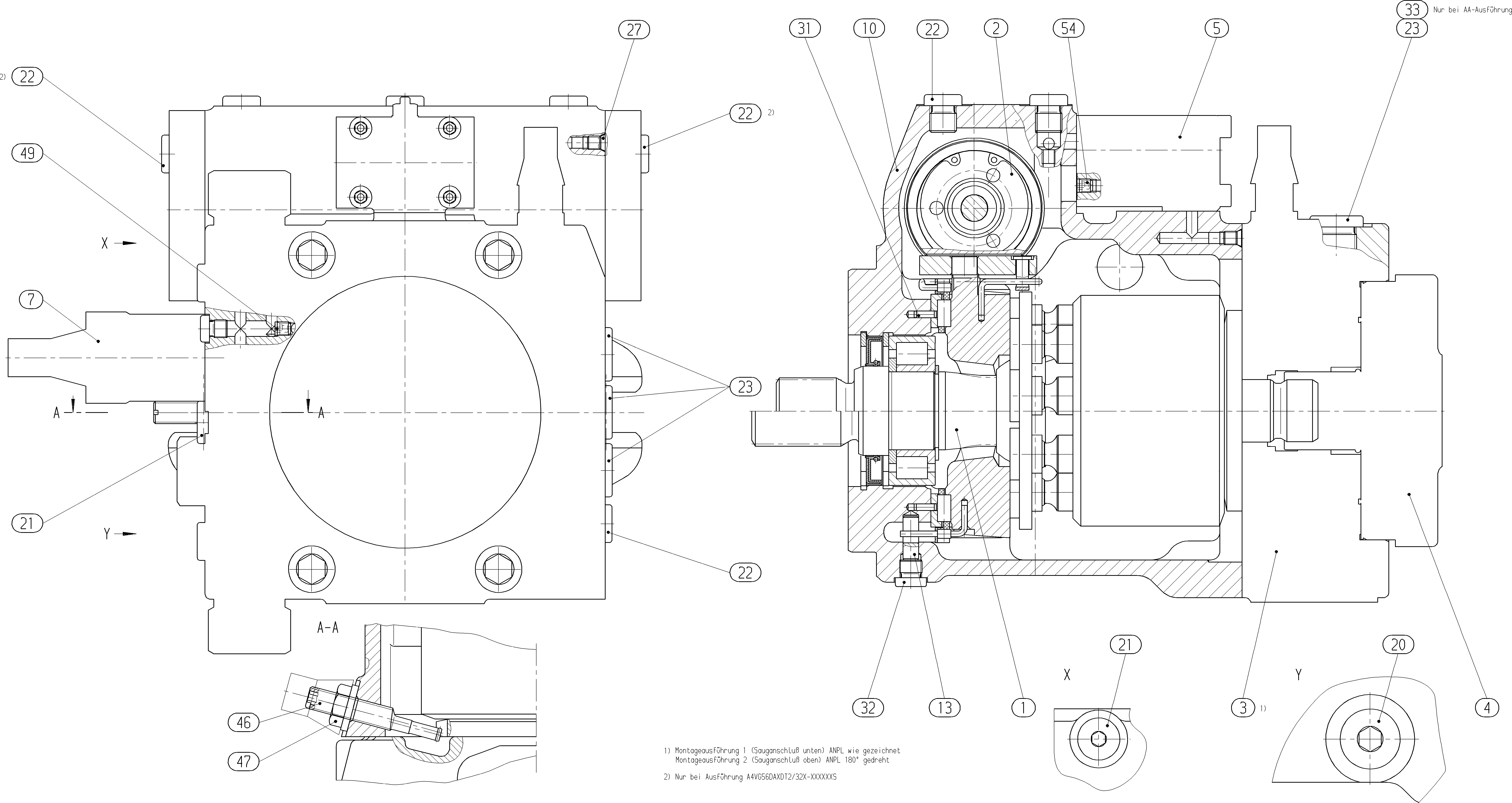A4VG56DA1D2/32R-NAC02F025SP-S — Drawing