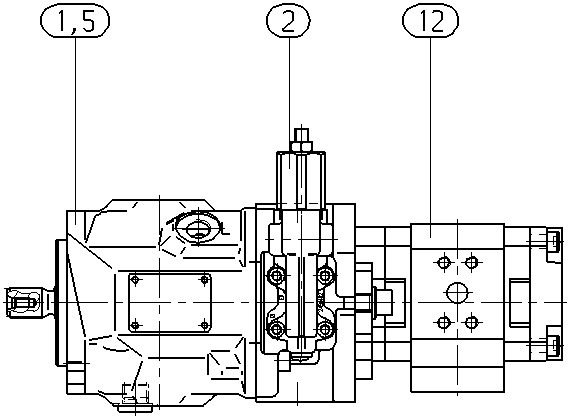 A A10VSO 18 DR /31R-VSA12H00 -SO 52 — Drawing
