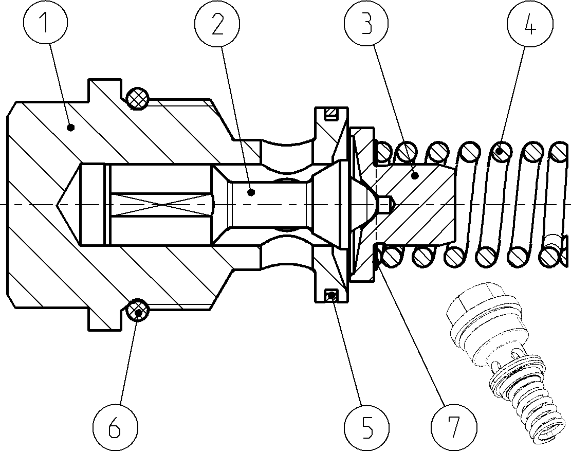 PRESSURE RELIEF VALVE — Drawing
