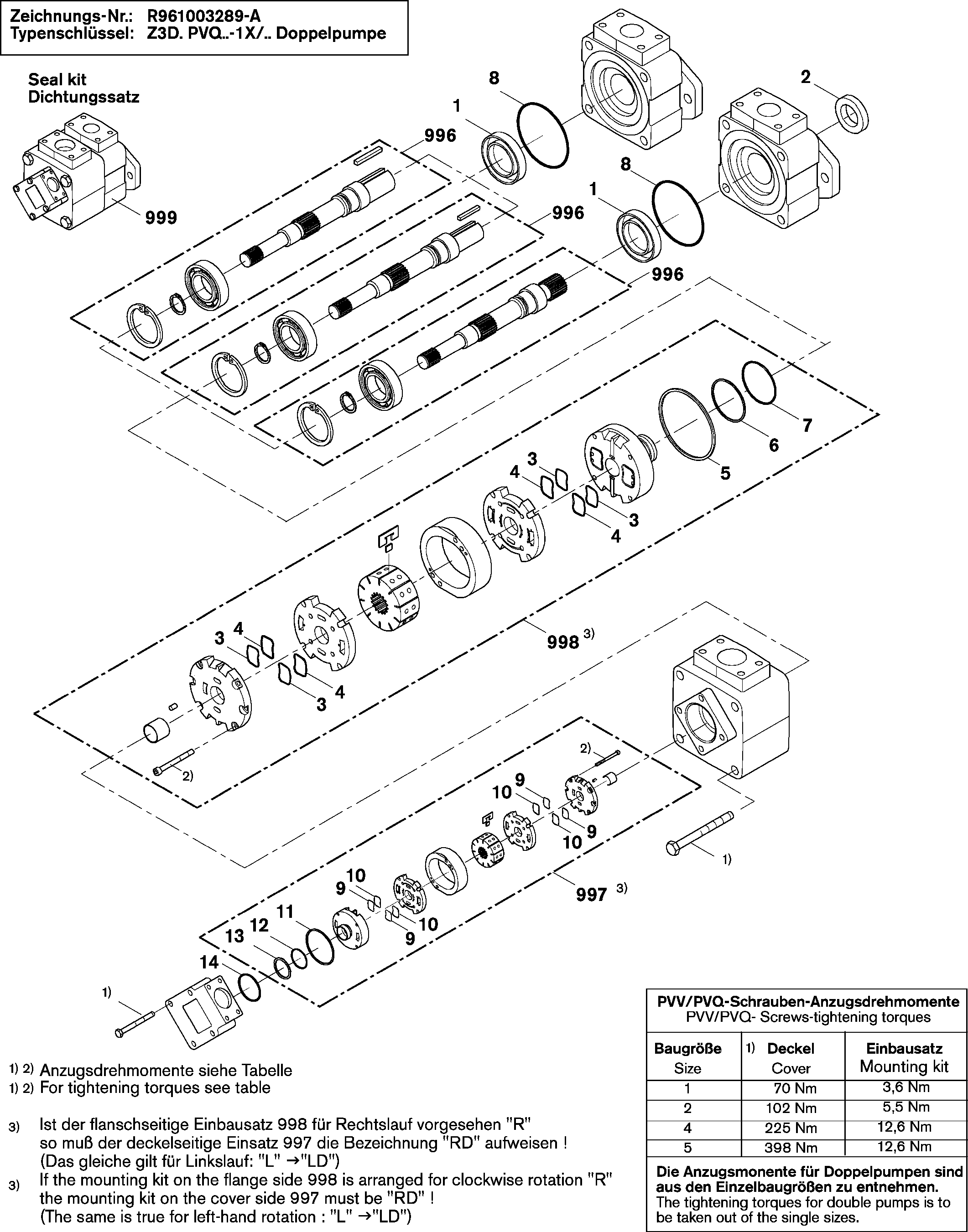VANE PUMP — Drawing