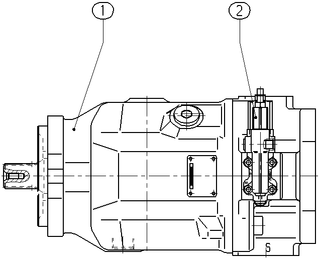 A A10V O100 DFR1/31R-VWC62K68 -S1322 — Drawing