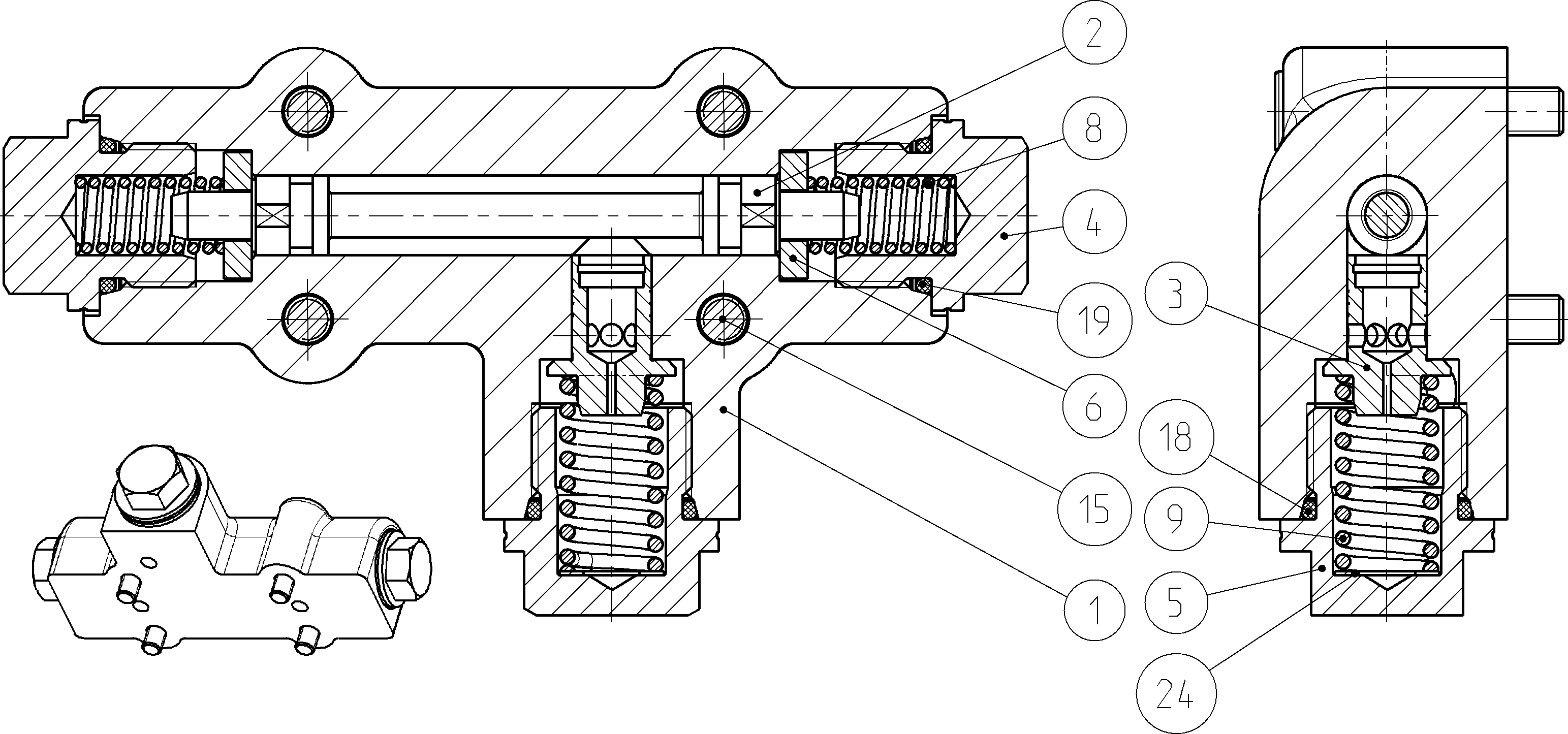 FLUSH/BOOST PRESSURE VALVE — Drawing