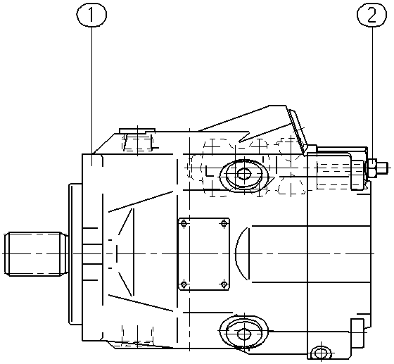 A A10V O 60 DFR1/52R-VSC11N00 -S2003 — Drawing
