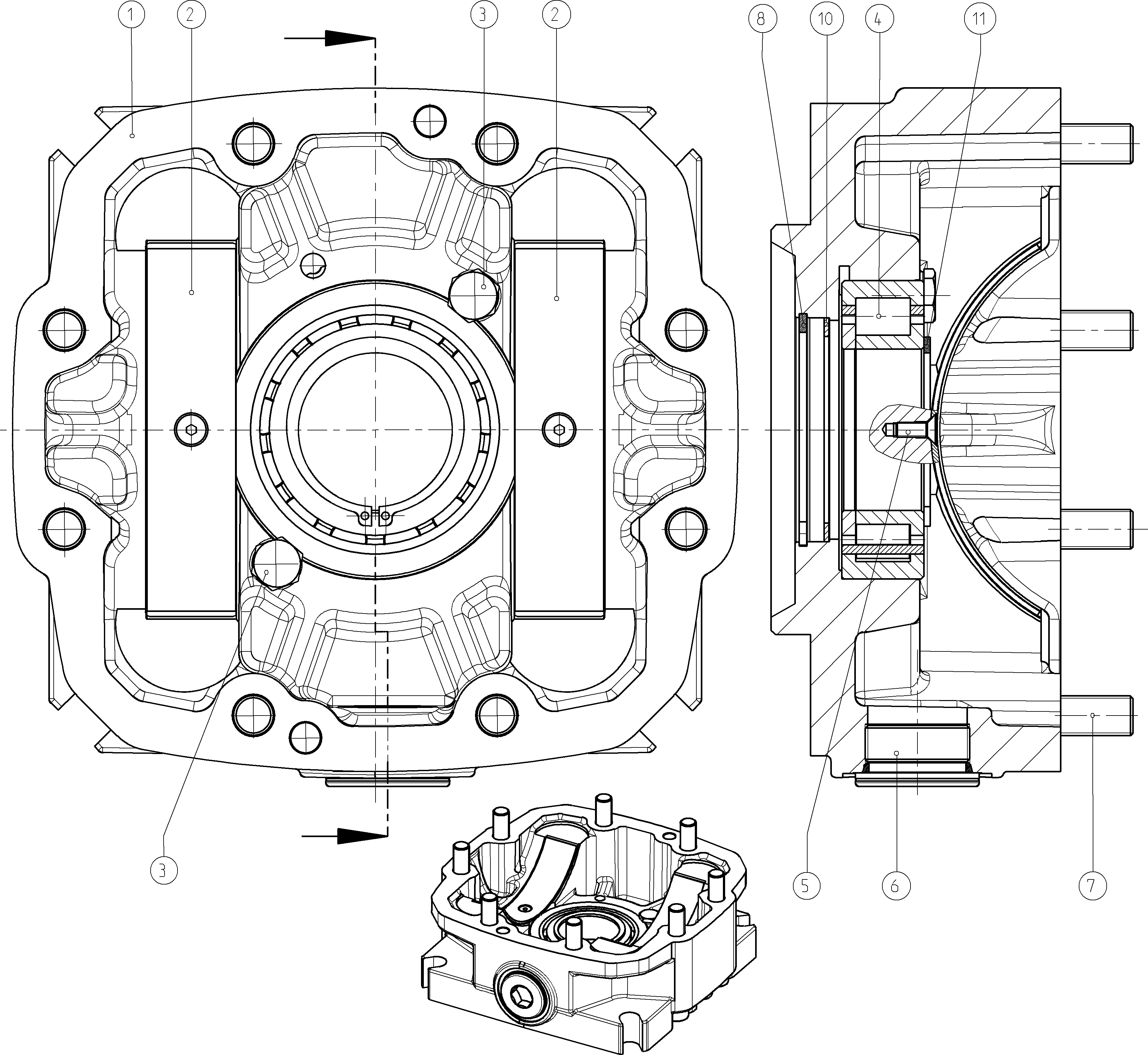BEARING FLANGE — Drawing
