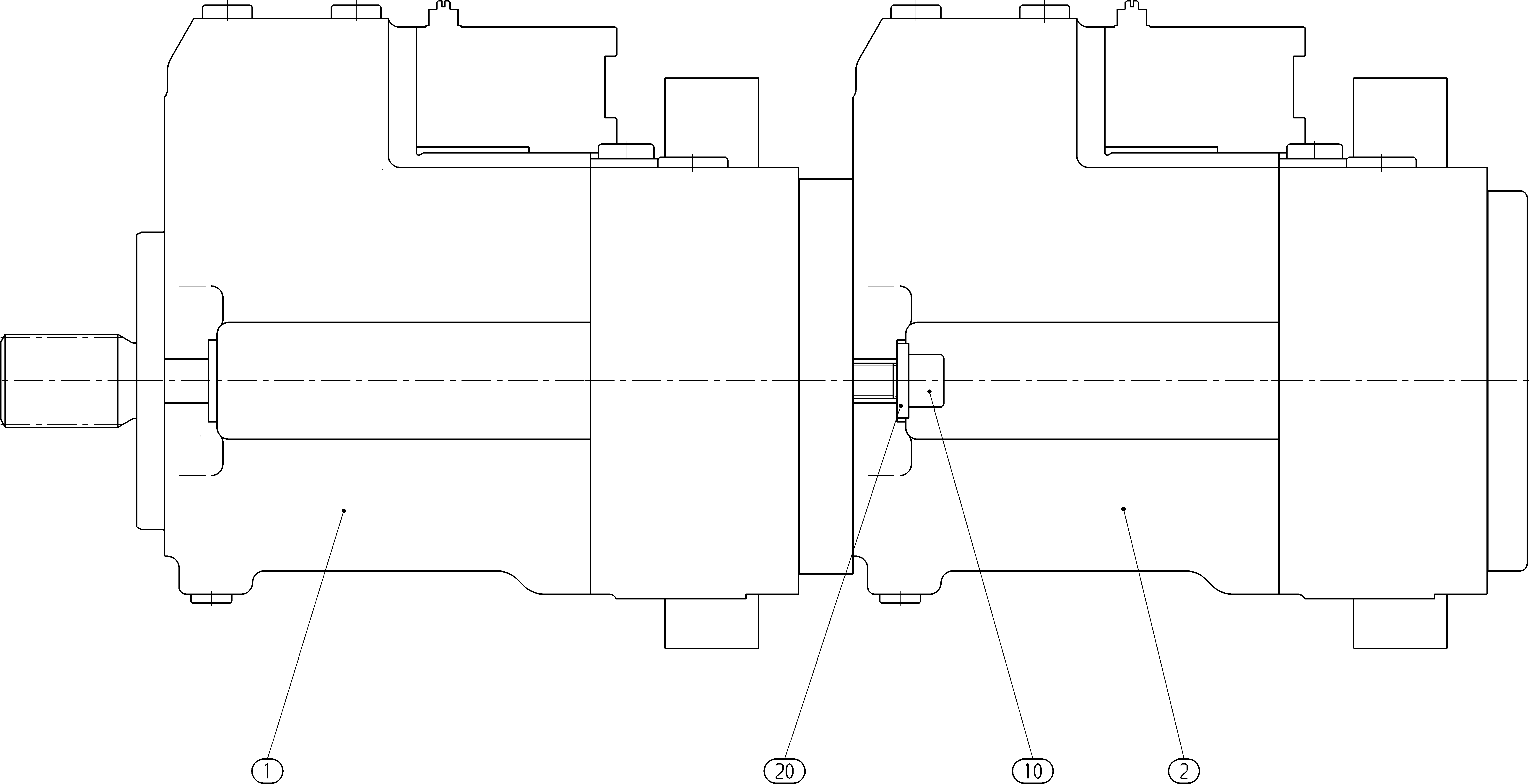 A10VG28EP2/10+A10VG28EP2/10 — Drawing