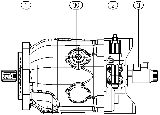 A A10V O110EK2DS/32R-VUC12N00P -SO833 — Drawing