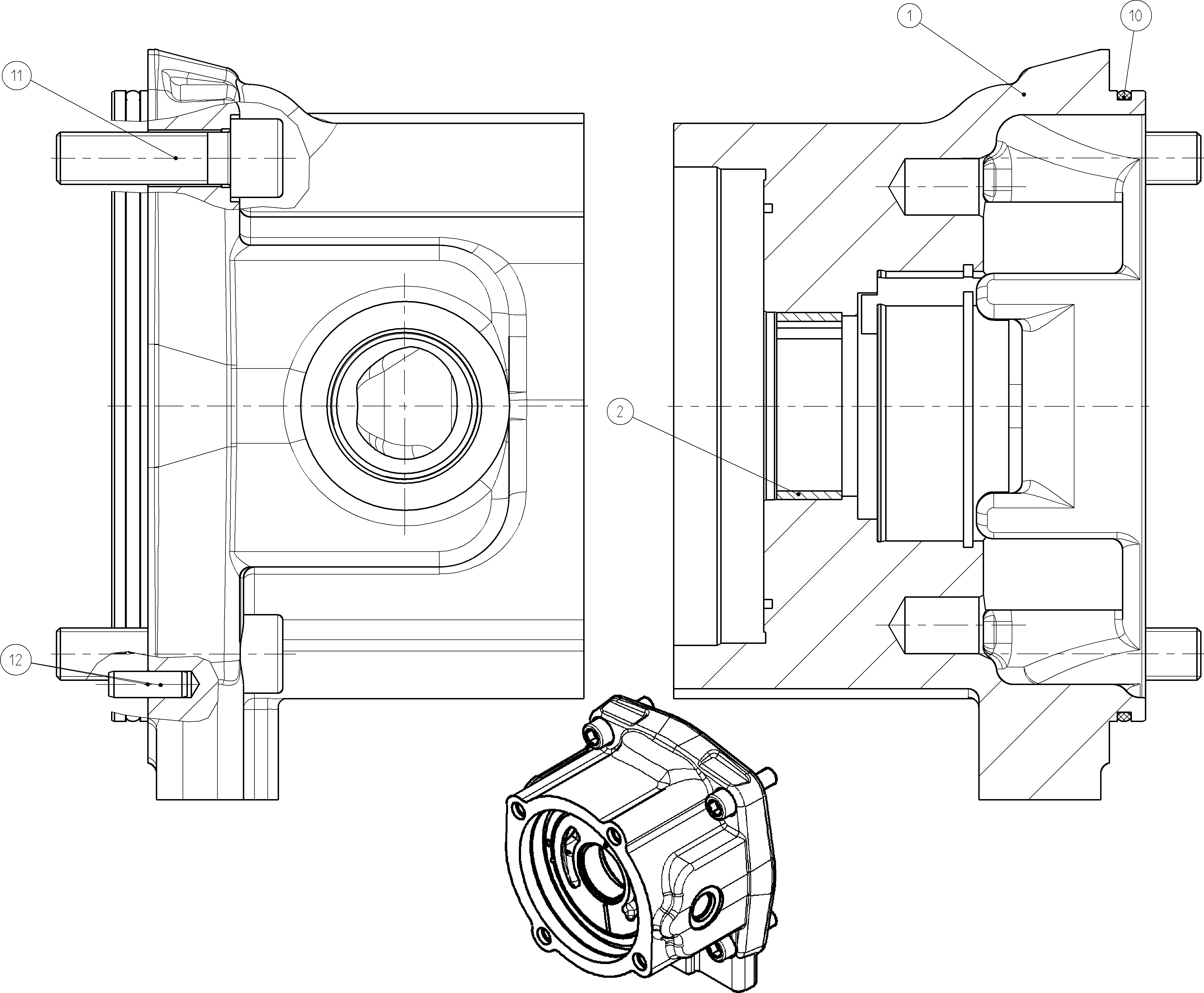BEARING FLANGE — Drawing