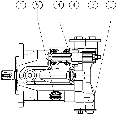 AL A10V O 45 DFR1/52L-VSC12N00 -S2226 — Drawing
