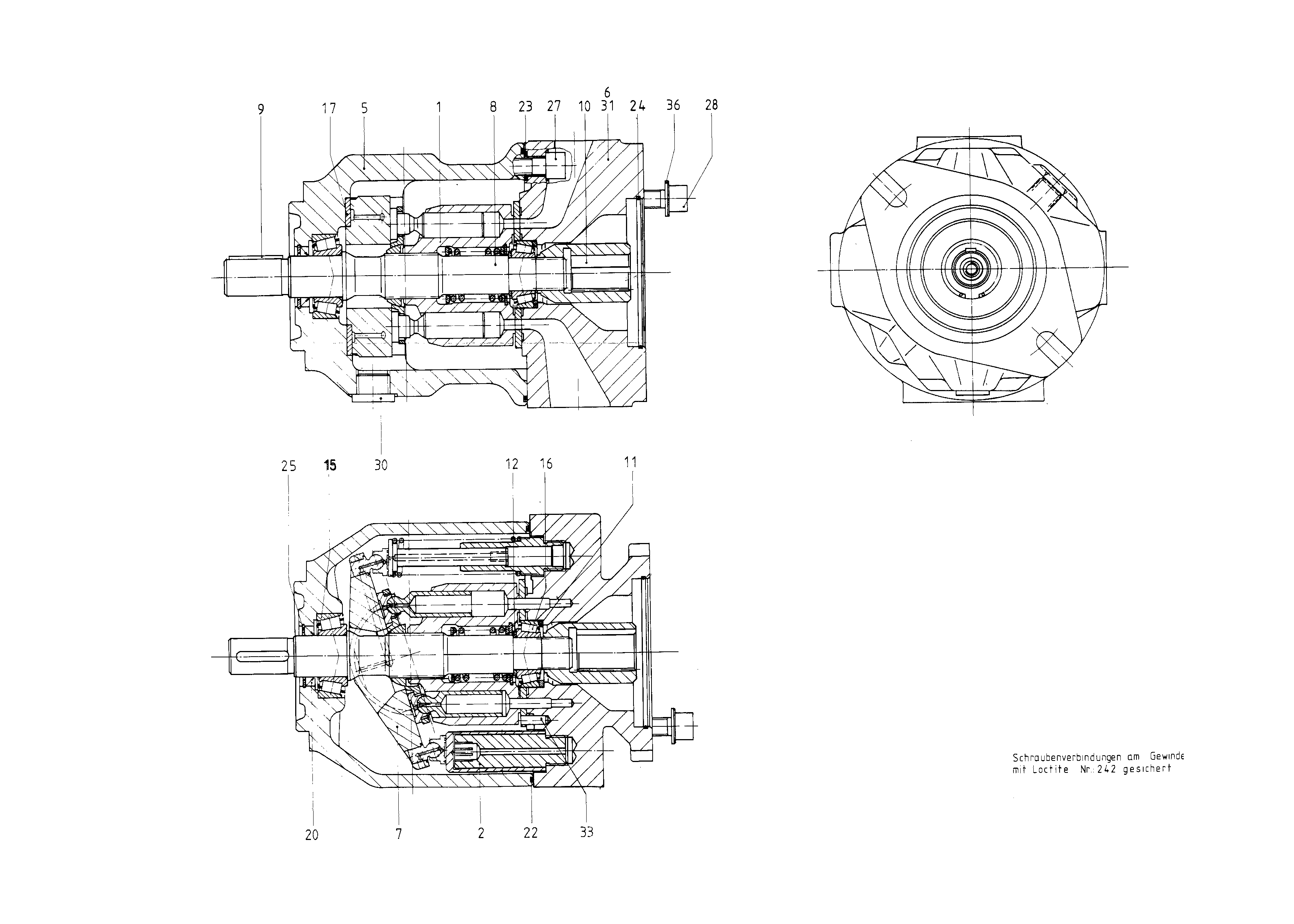 G A10VSO 45 OV /31R-PPA12K25 -SO 13 — Drawing