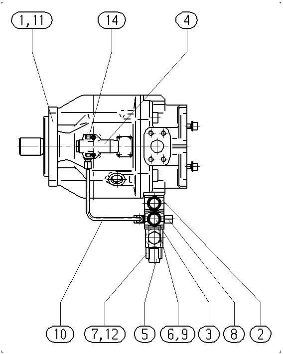 A A10V O140 DFLR/31R-PSD62K68 -SO294 — Drawing