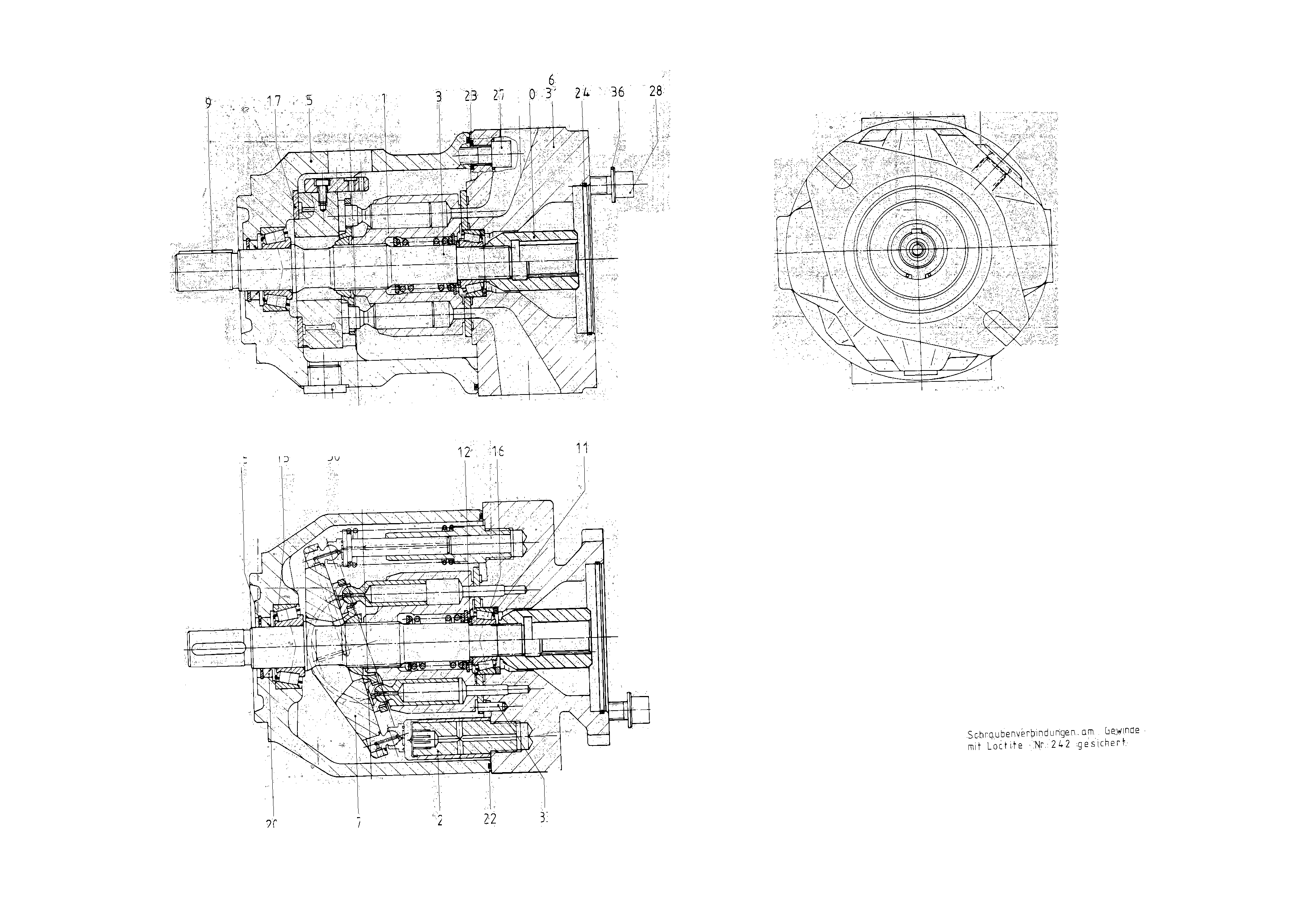 G AA10VSO 45 OV /31R-PKC62K68 LR — Drawing
