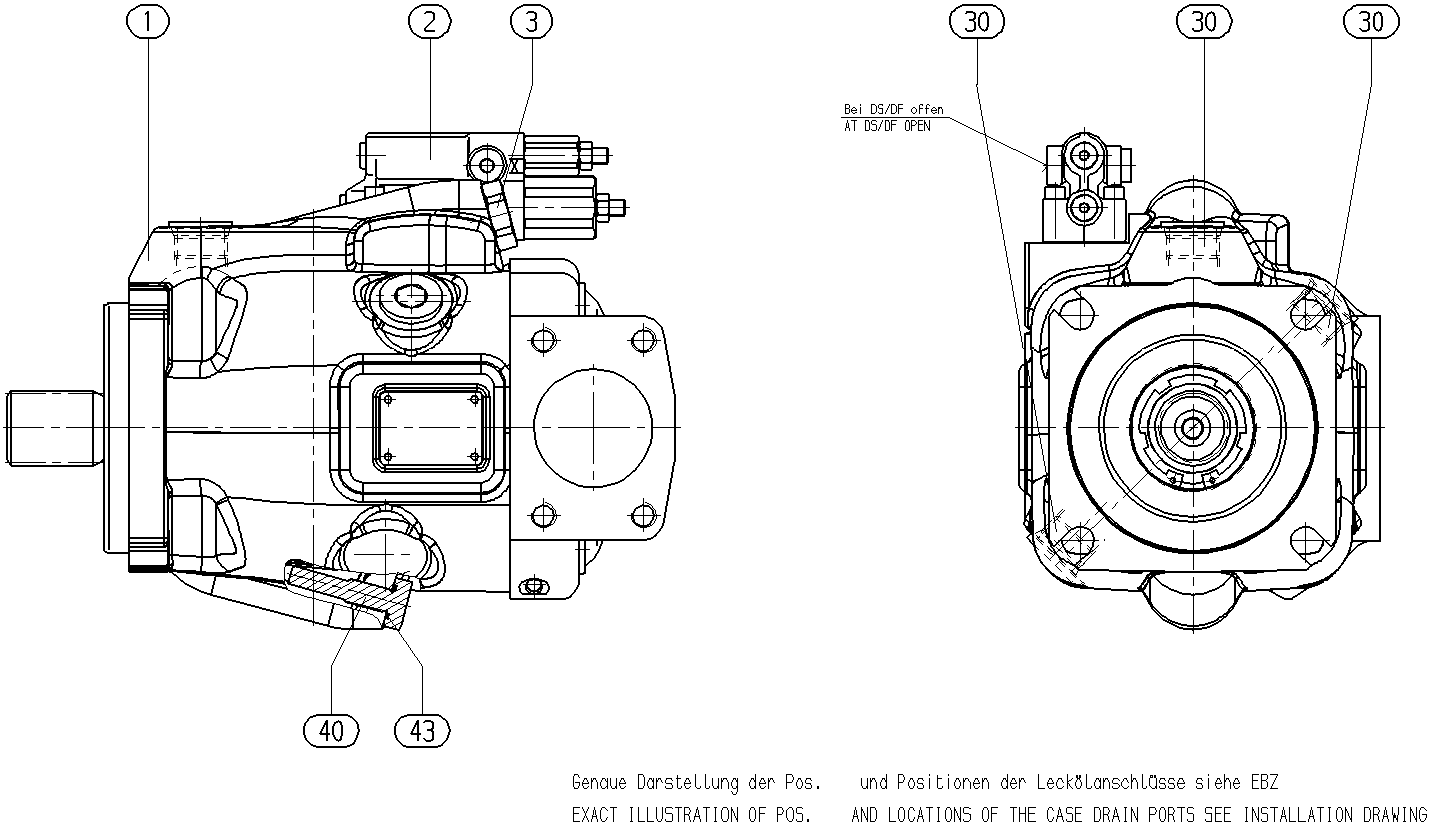 A A10V O 85 DRS /53R-VSD12N00 -S2365 — Drawing