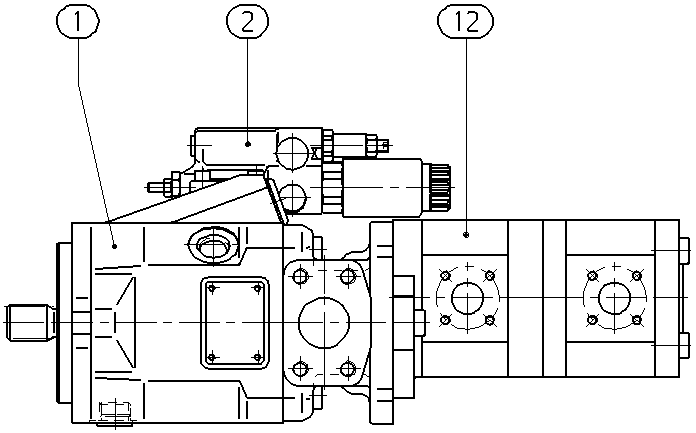 AXIAL-PISTON PUMP — Drawing