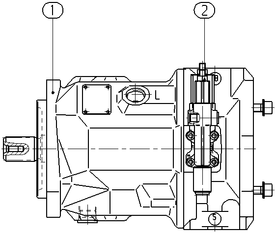 A A10V O 71 DFR1/31R-VSC62K01 -S1186 — Drawing