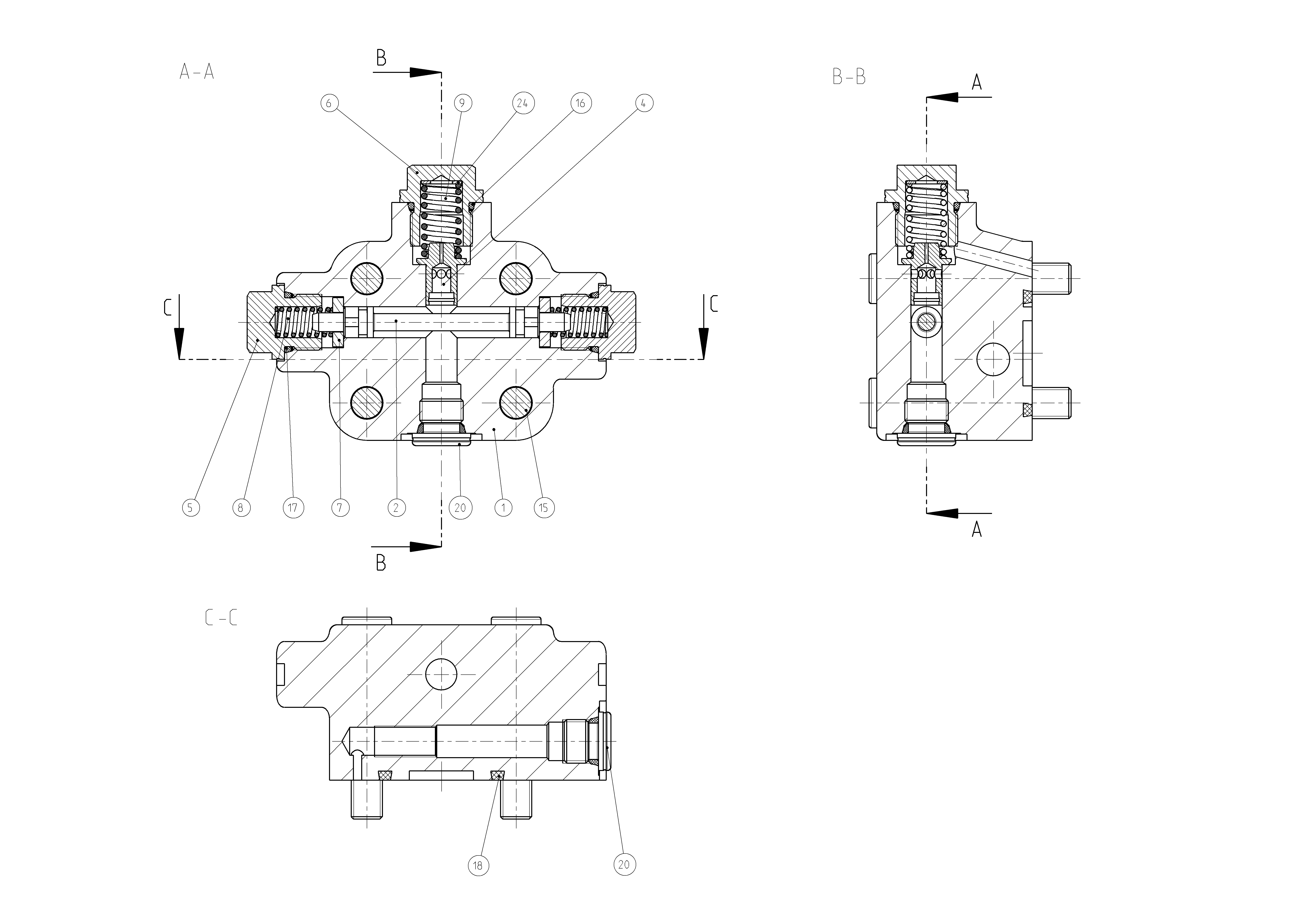 FLUSH/BOOST PRESSURE VALVE — Drawing
