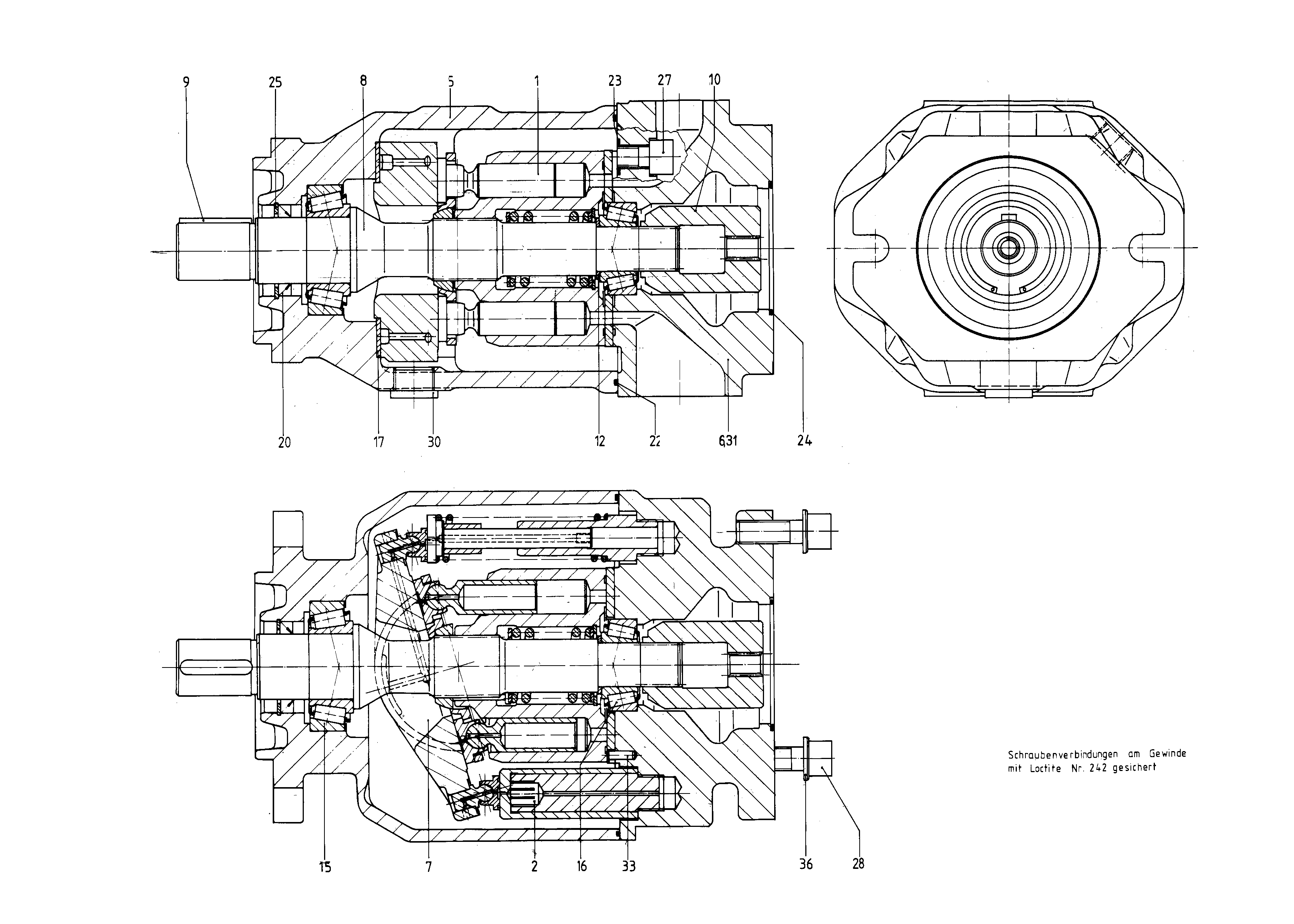 G A10VSO100 OV /31R-PPA12K01 -SO 18 — Drawing
