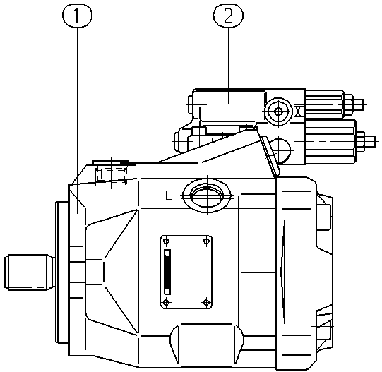 AA10VO45DFR/52L-VSC64N00*GO2* — Drawing