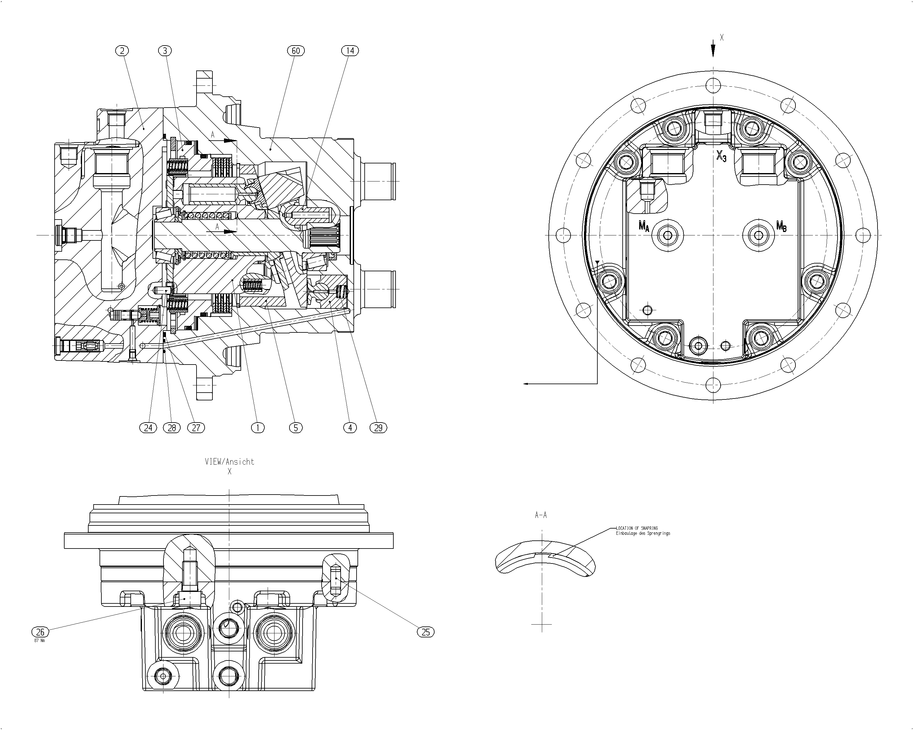 A10VT45HZ/10W225-NN16B020 — Drawing