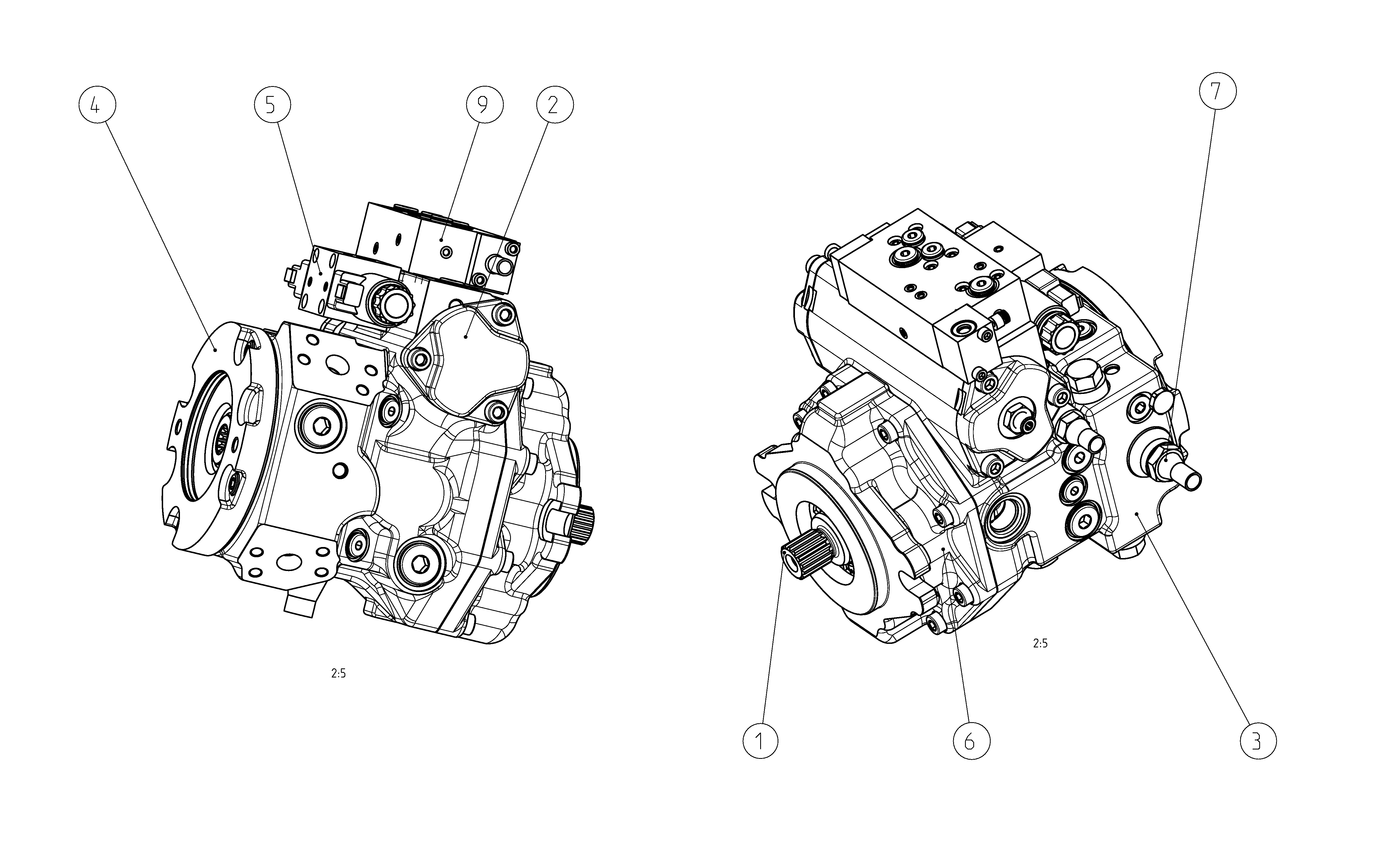 A4VG045DA1DP005/40MRNC2Z61FB2S4AS00-S — Drawing