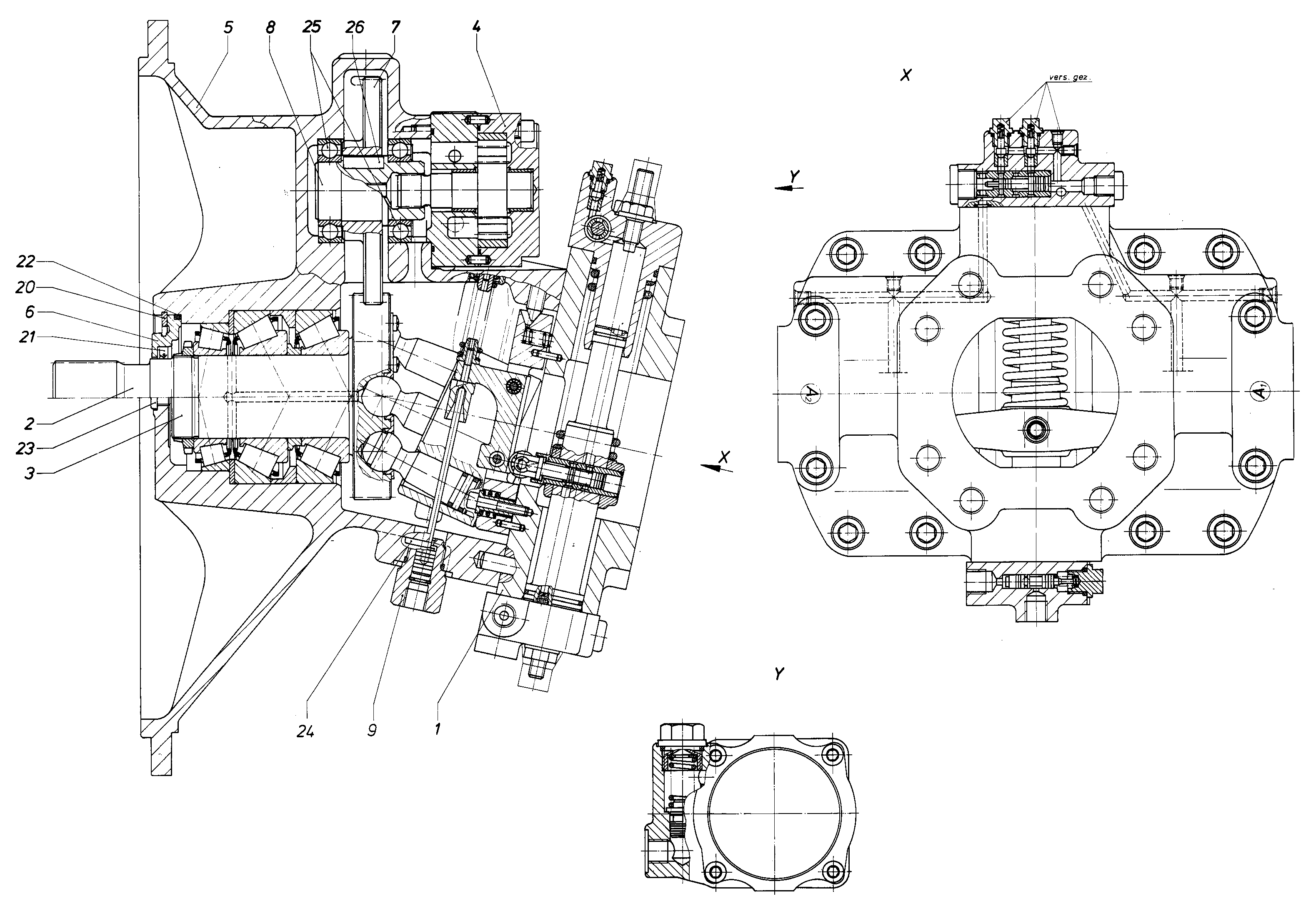 A8VO107SG1Z/60R1-PZG05F00 — Drawing
