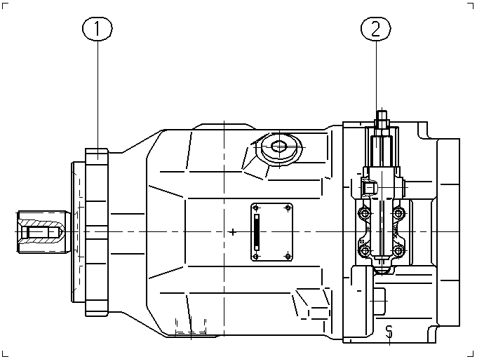 AH A10V O110 DFR1 /31R-VSD12K07 -S2821 — Drawing