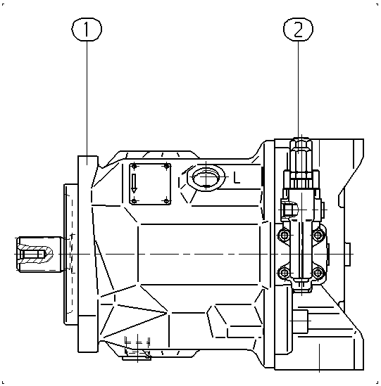 AH A10V O 71 DFR1/31R-PSC92N00 -SO 13 — Drawing