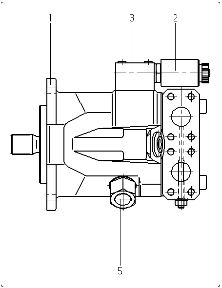 AAA10VM45EZ1/50W1-PSC600-SO409 — Drawing