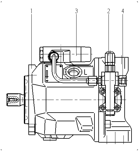 AA10VO45+DFLR/31R-PSC62N00-SO20 — Drawing
