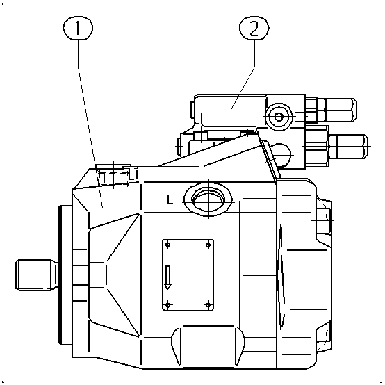 A A10V O 40 DFR1/52R-VUC11N00 -S2505 — Drawing