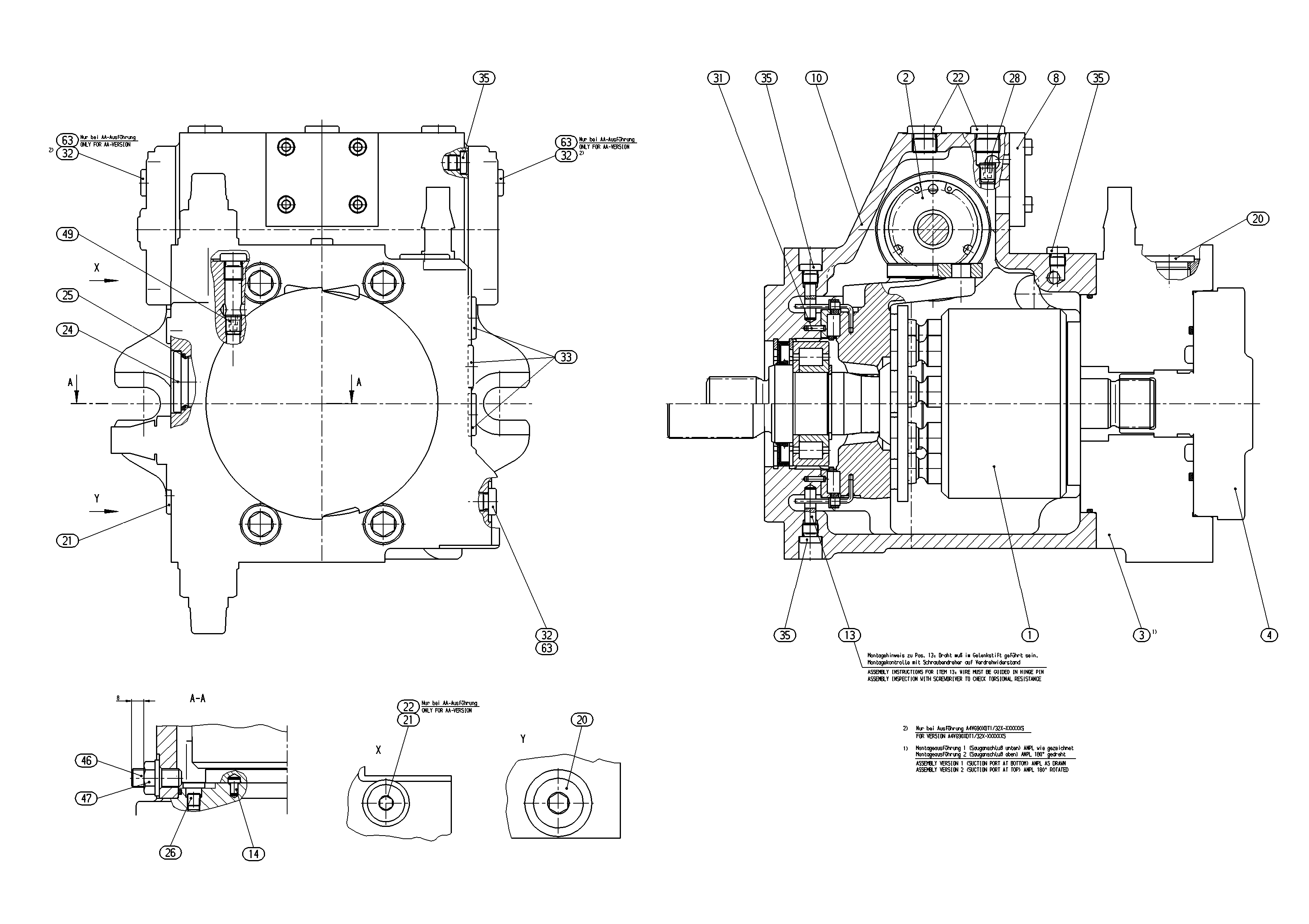 A4VG90EP2D1/32R-NSF02F001D-S — Drawing