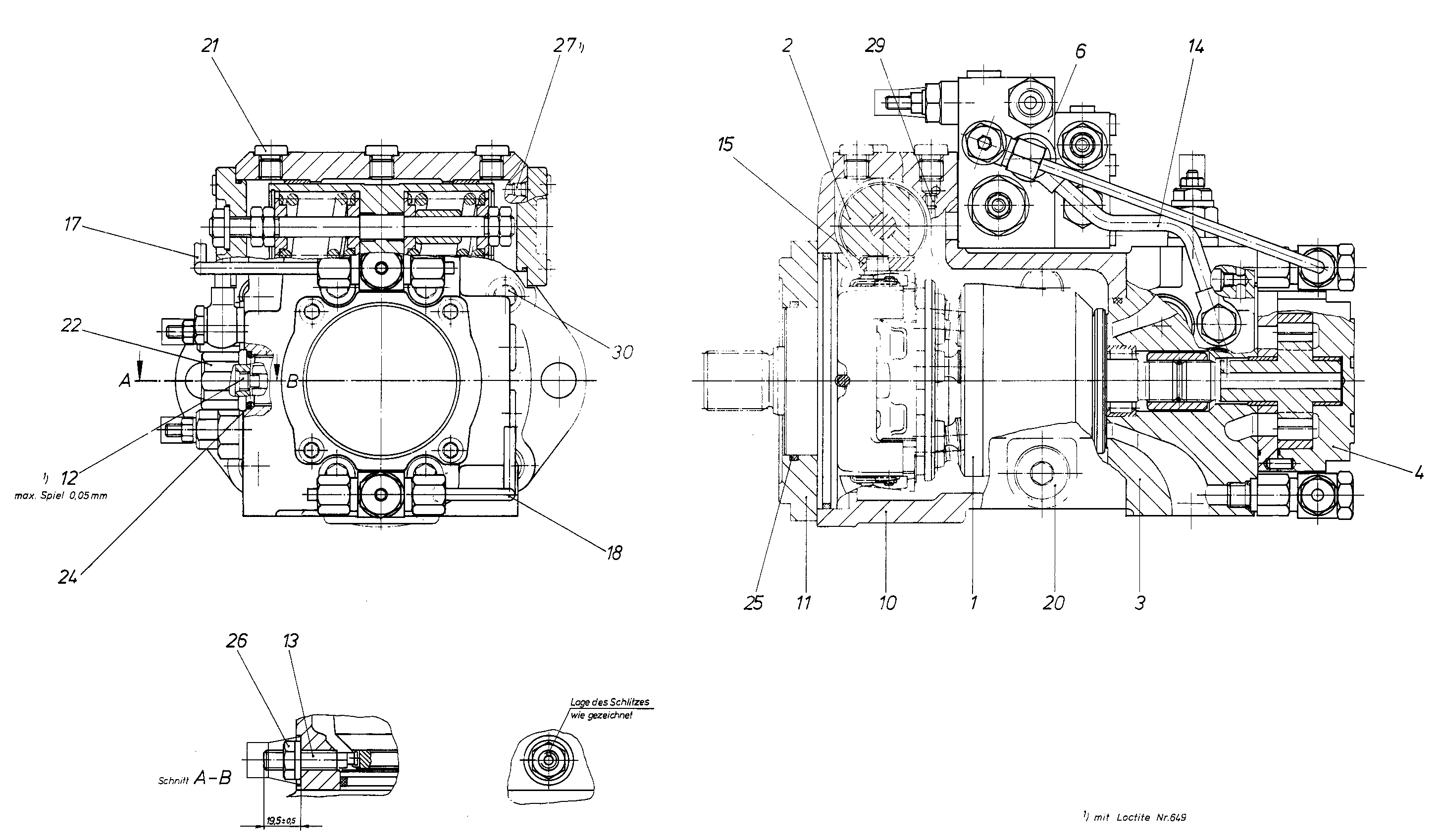 AXIAL-PISTON PUMP — Drawing