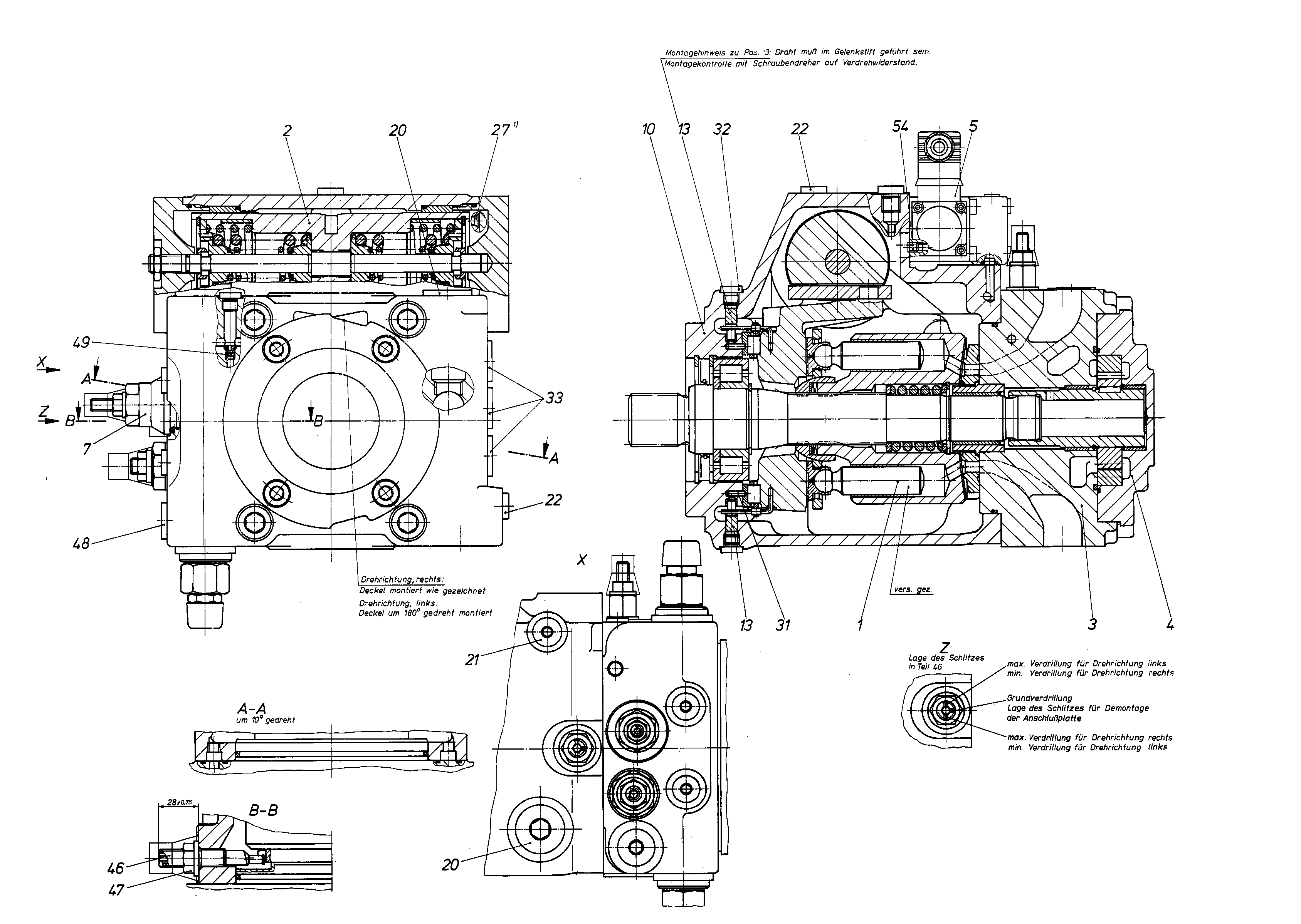 A4VG71DA1D2/32R-NZF02F001SH-S — Drawing