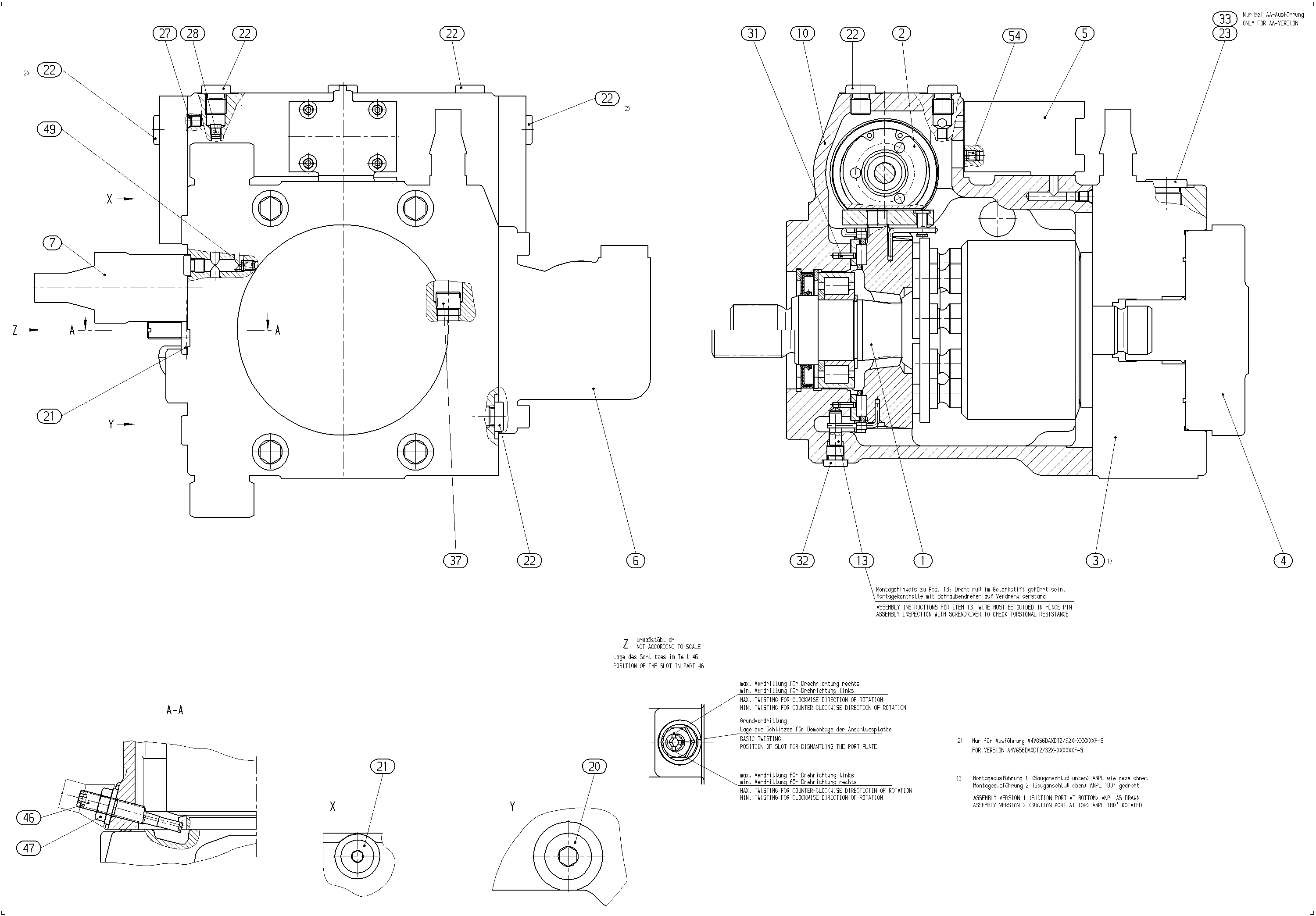 AA4VG56DA1DMT2/32R-NSC52F006P-S — Drawing