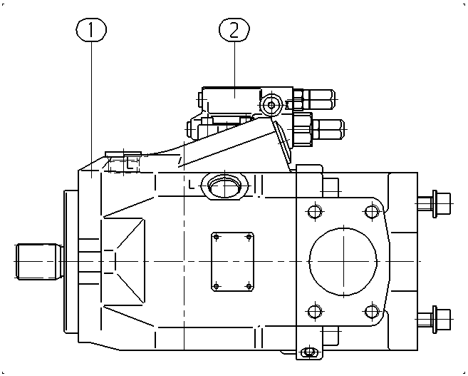 AXIAL-PISTON PUMP — Drawing