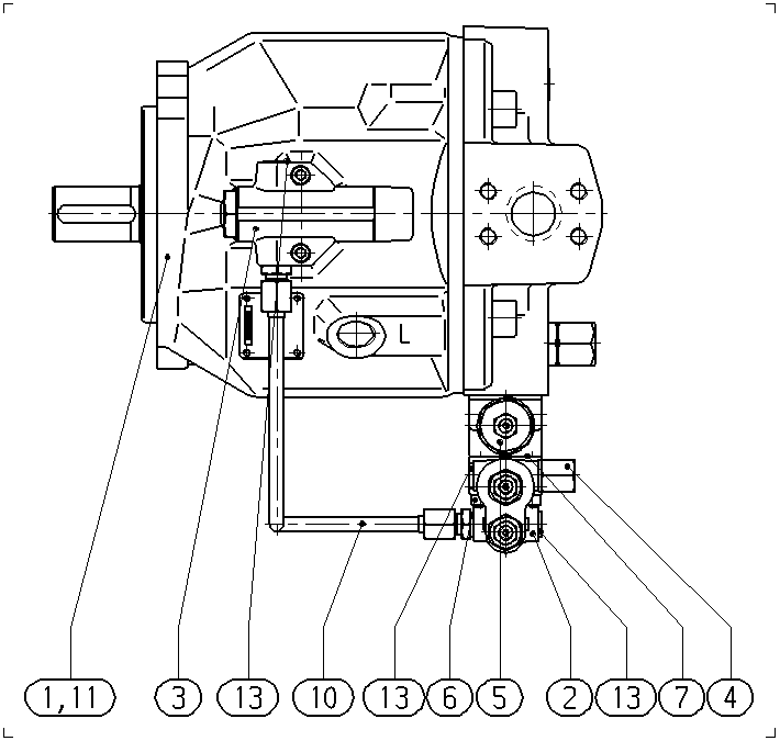 A A10VSO 45 DFLR/31R-VPA12N00 -S3022 — Drawing