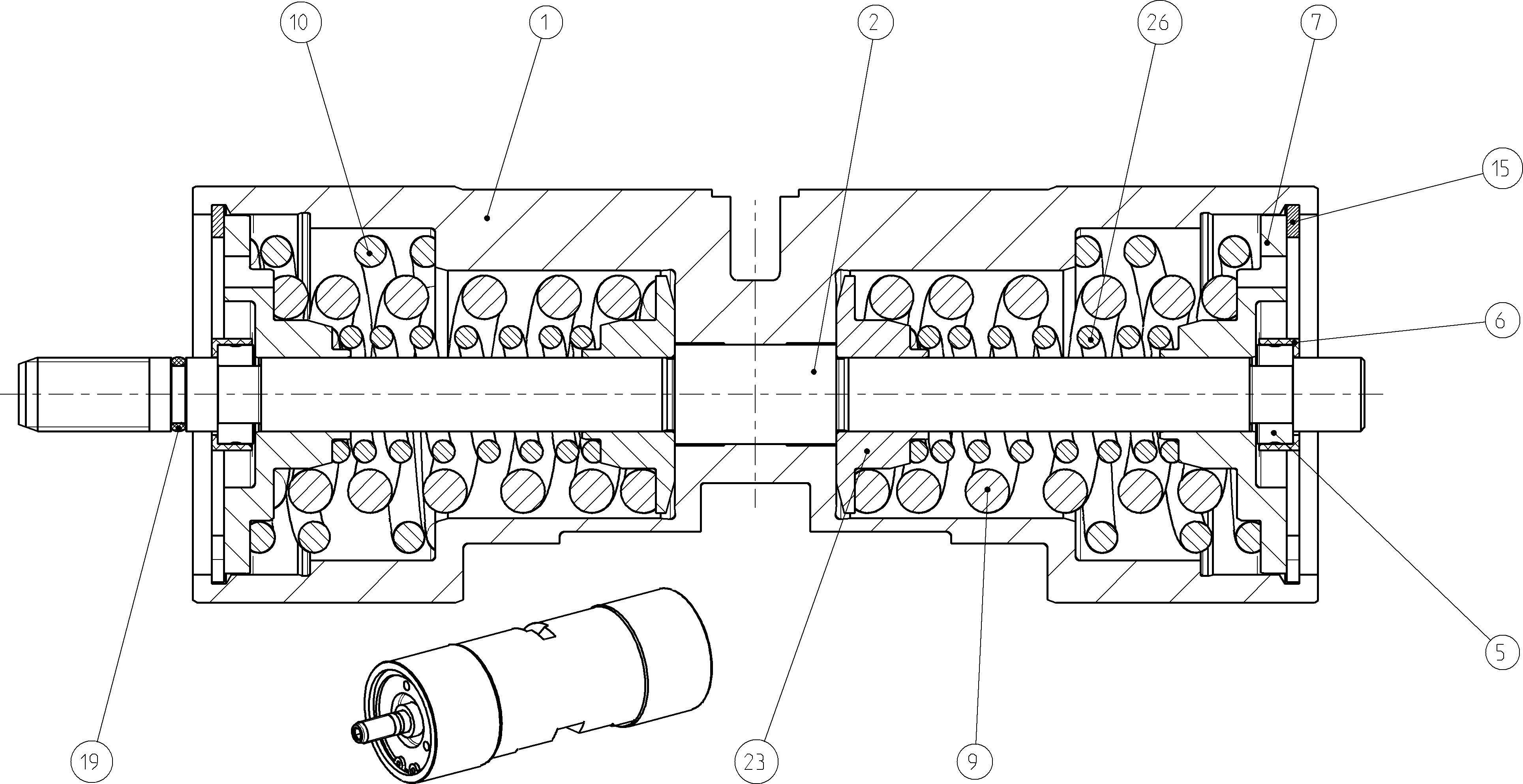 POSITIONING PISTON — Drawing