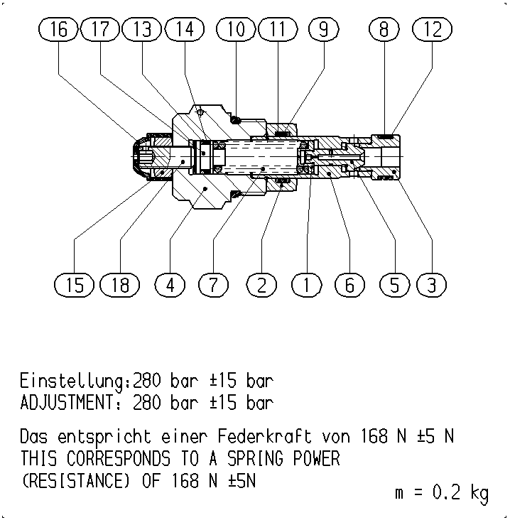 PRESSURE RELIEF VALVE — Drawing
