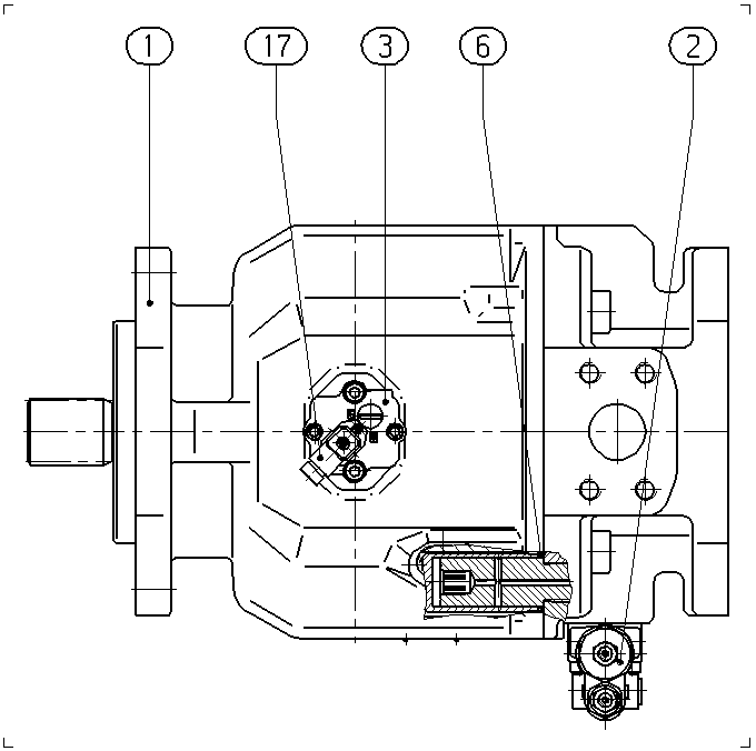 AH A10V O110 DFR1/31R-VSC12K07 -S3208 — Drawing
