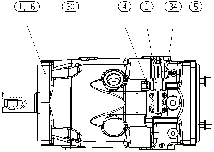 A A10VSO140 DRG /32R-VPB22U04 -SO 52 — Drawing