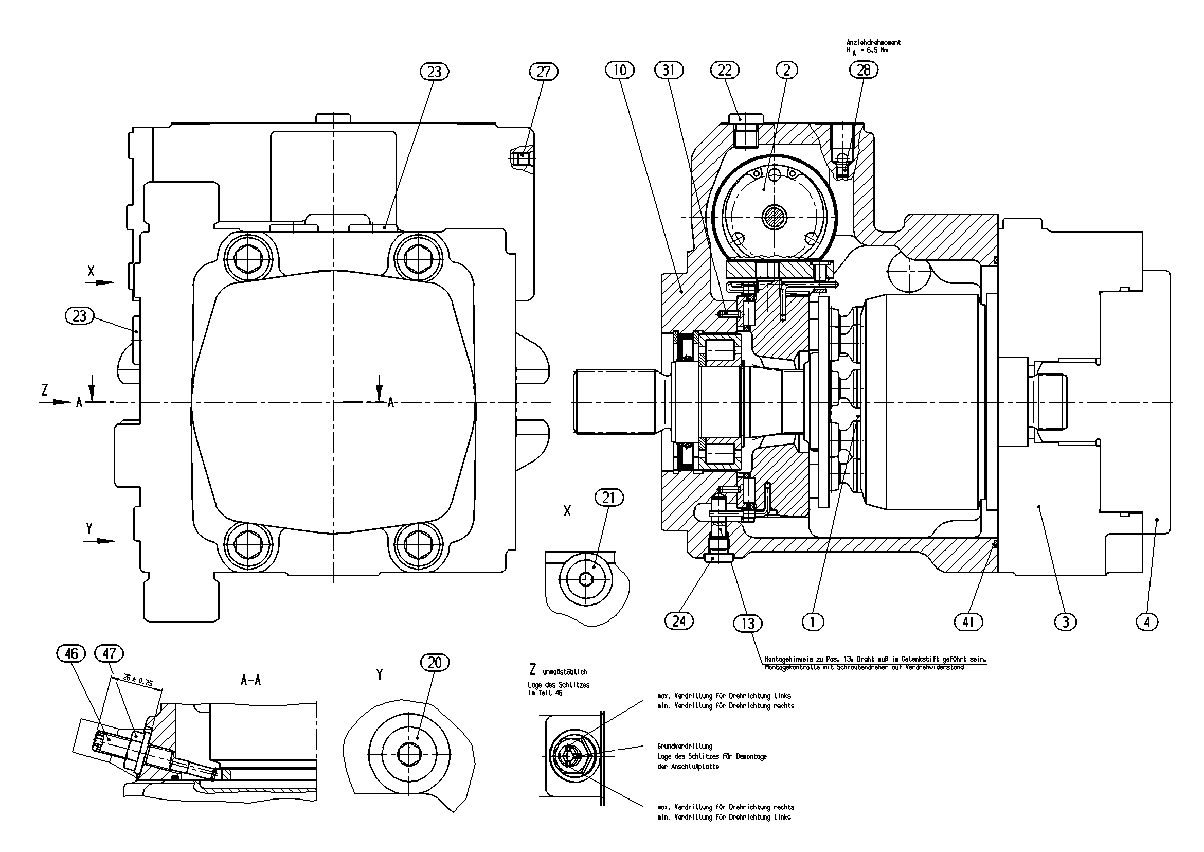 AA10VG63DGM1/10R-NSC60F073S-ES — Drawing
