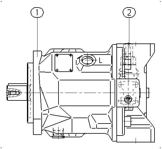 A A10V O 71 DRG /31L-PKC62N00 — Drawing