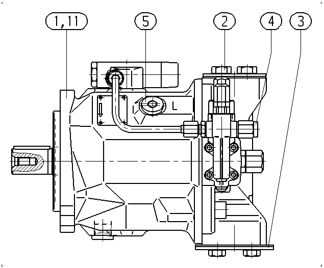 AF A10VSO 45 DFLR/31R-PPA12N00 — Drawing