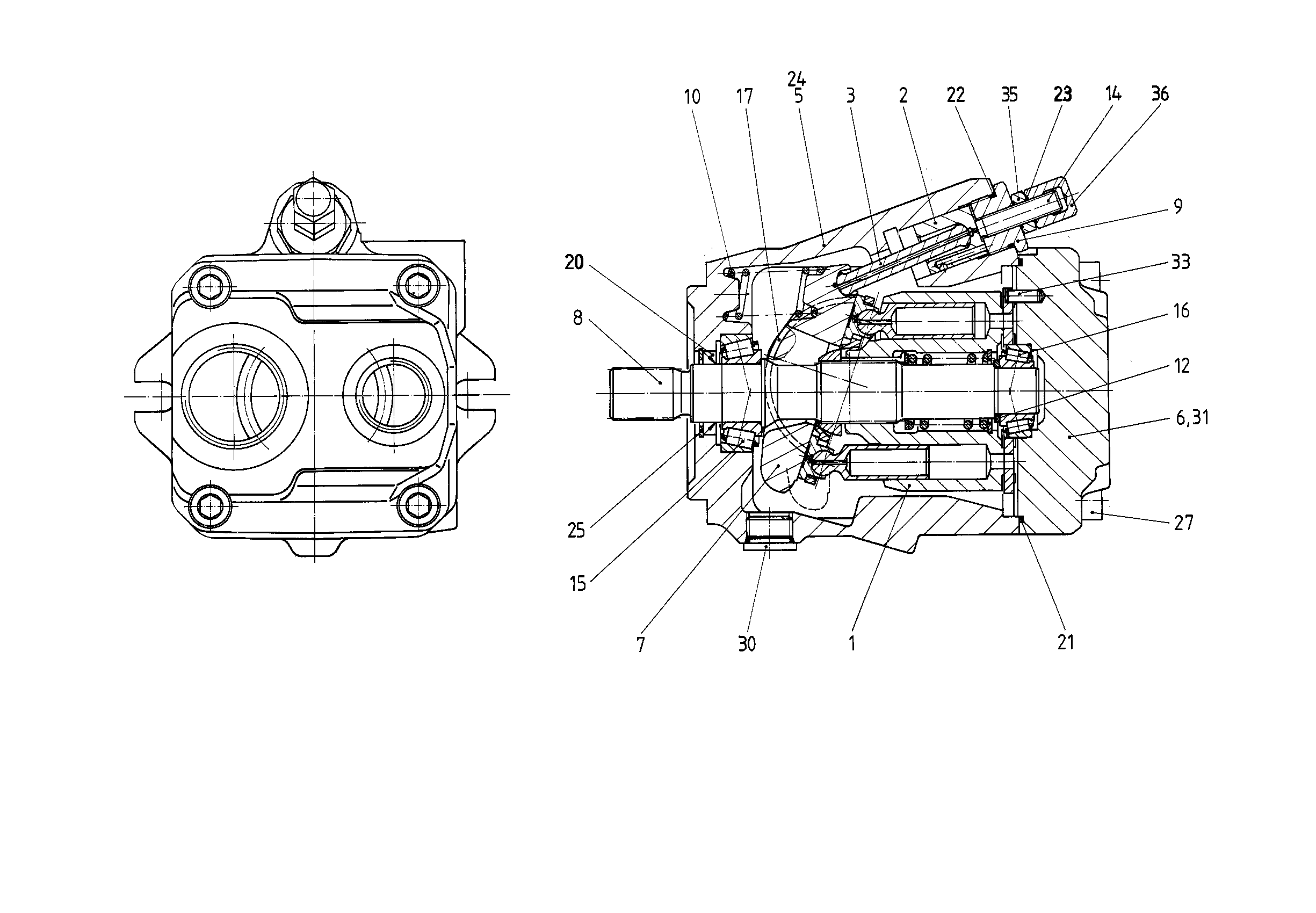 G AA10V O 45 OV /50R-PSC64N00 — Drawing