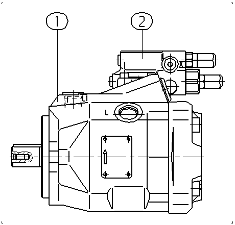 A A10V O 45 DRG /52L-PKC64N00 — Drawing