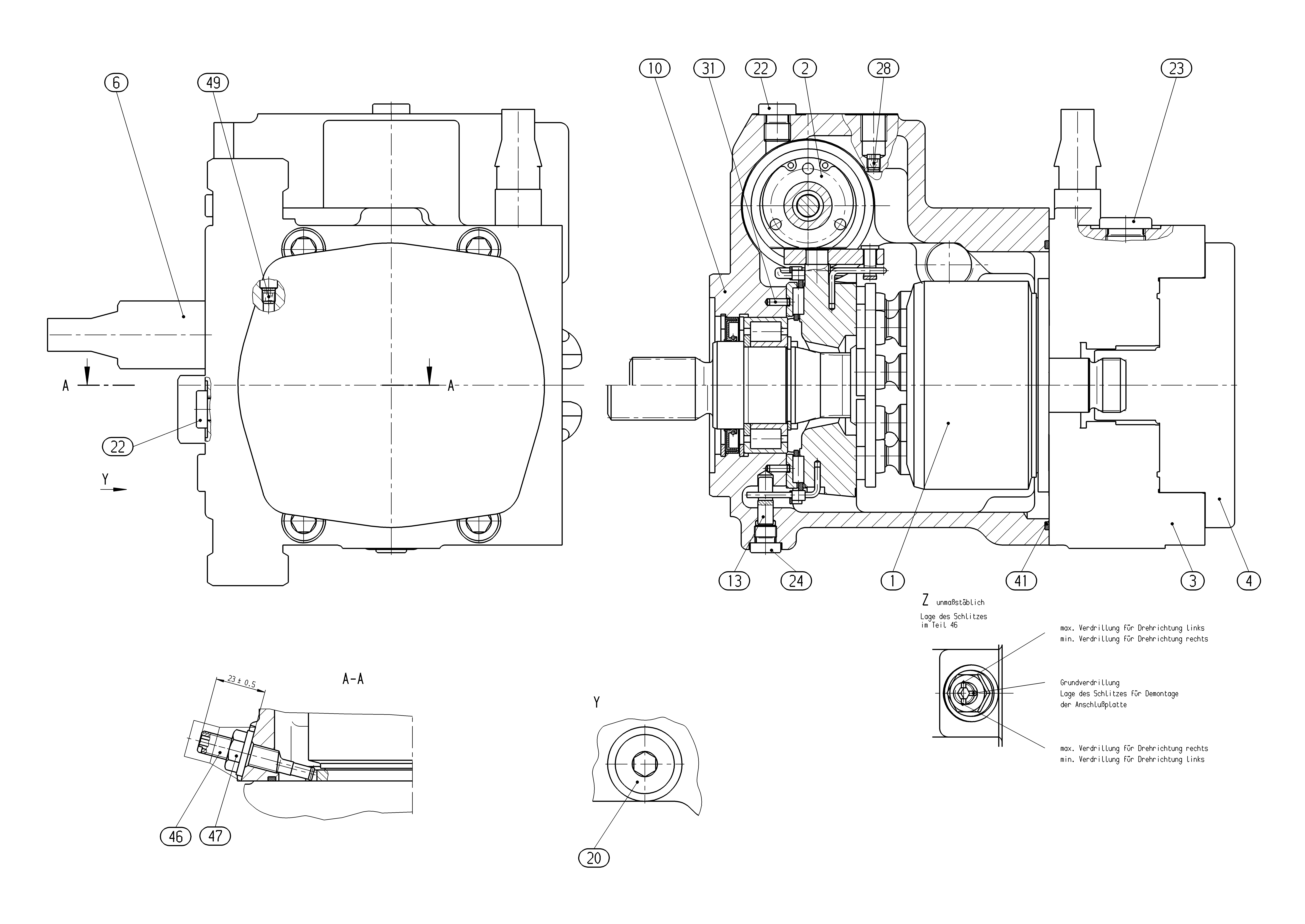 A10VG45DGDM2/10R-NSC10F015S-S — Drawing